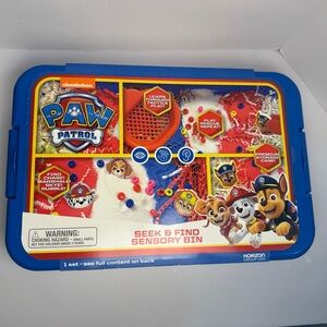 Paw Patrol Seek & Find Sensory Bin - Blue and Red